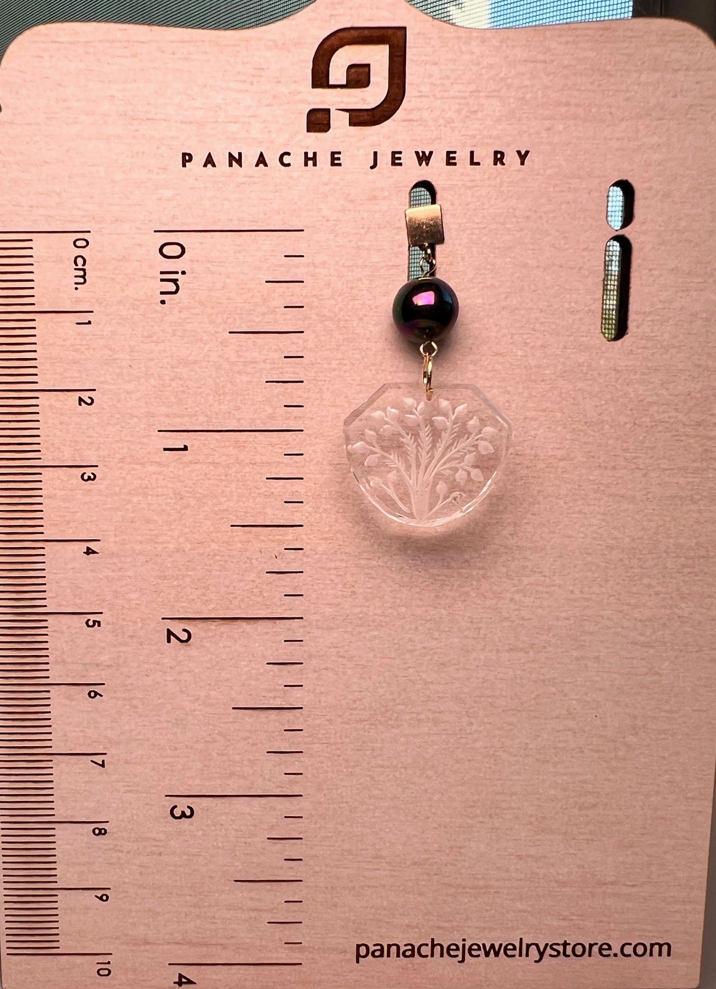 Crystal medium Semiprecious Pearl Green Gold Filled Gold gemstone Earrings drop