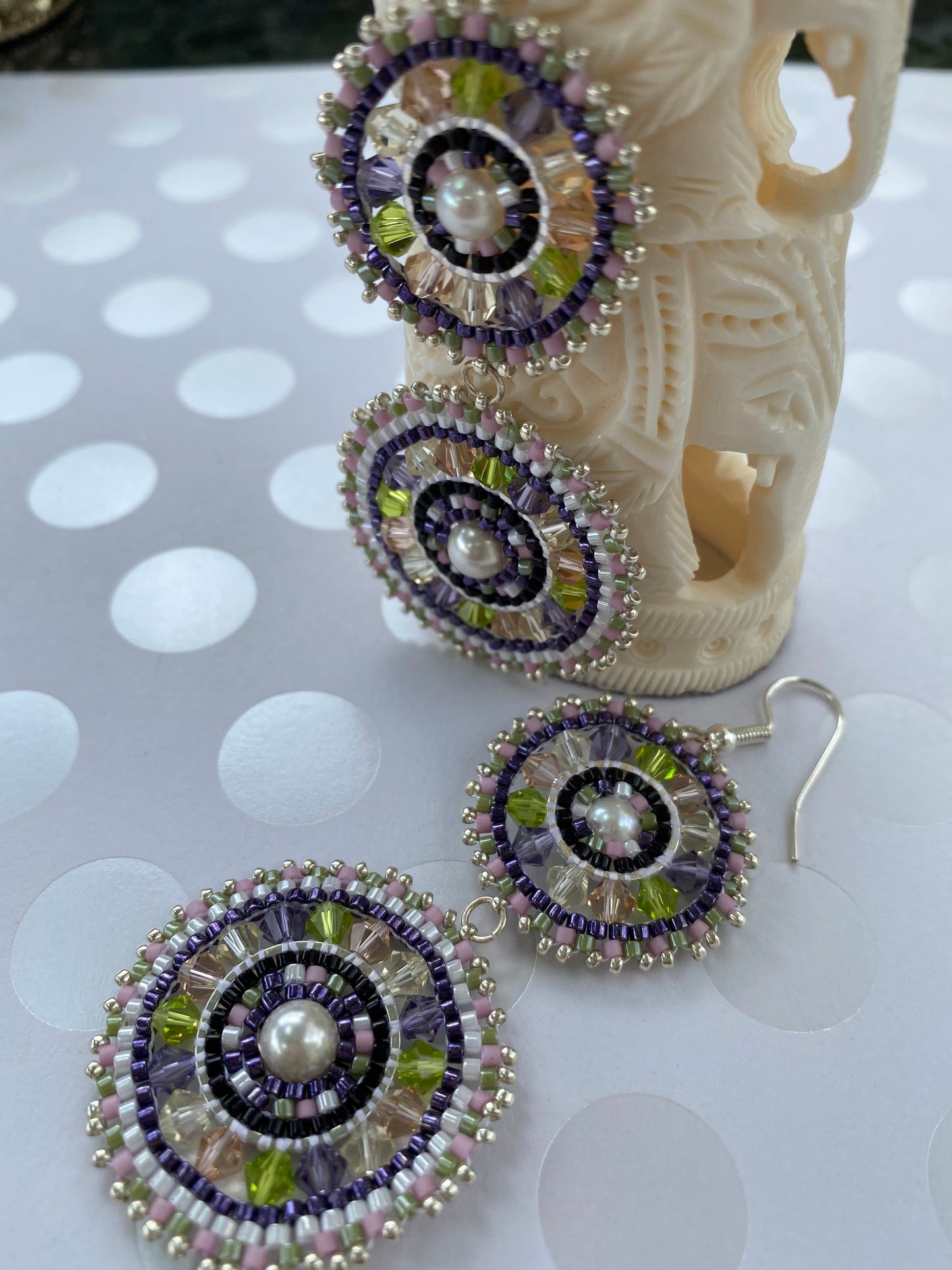 partywear fashion statement Crystal Black olive Purple White Pearl Silver