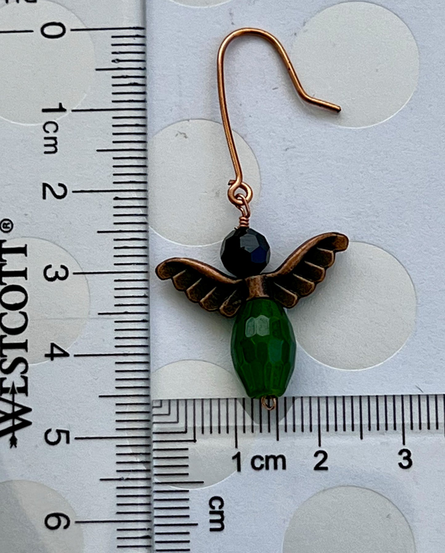 Earrings plated Everyday dangle medium youthful fashion jade Black Spinel copper Green Black
